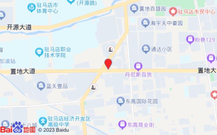 如家華驛精選酒店(駐馬店高鐵站店)位置圖