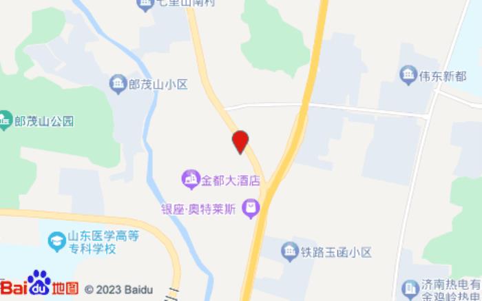 桔子酒店(濟(jì)南英雄山路店)位置圖