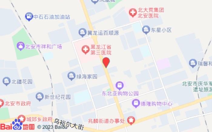 如家睿柏·云酒店(北安東北亞購(gòu)物廣場(chǎng)店)位置圖