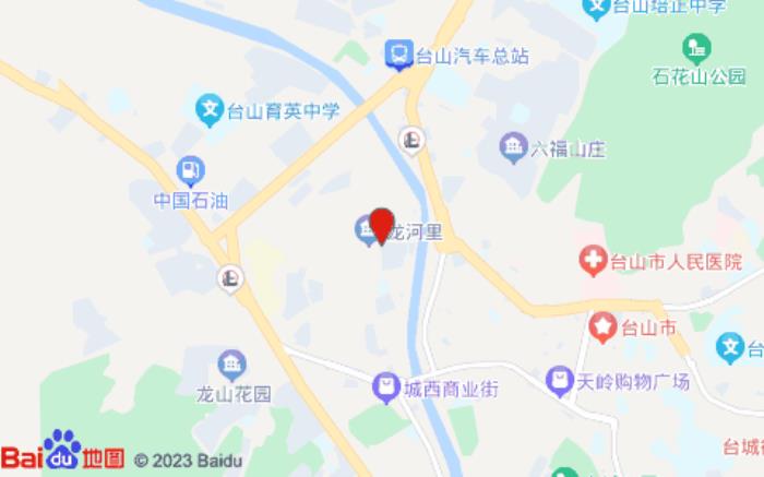 駿怡連鎖酒店(臺(tái)山龍舟路步行街店)位置圖