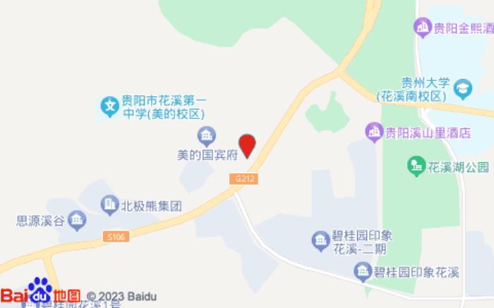 驛居酒店(貴陽花溪大學城國賓府店)位置圖