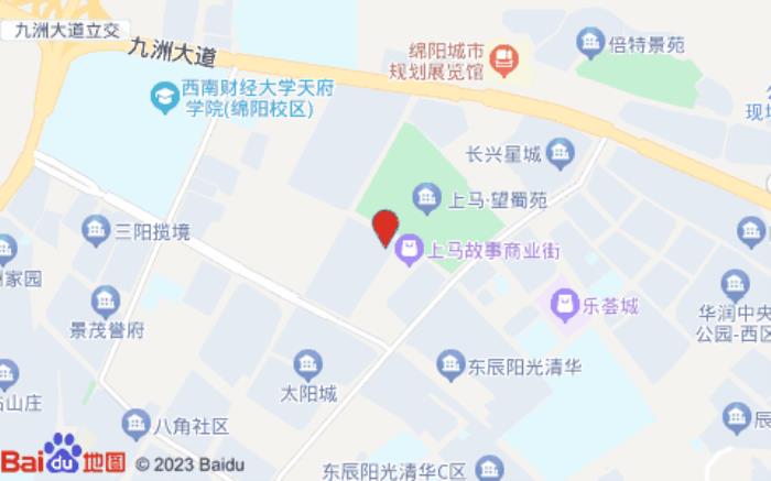智選假日酒店(綿陽(yáng)科技城店)位置圖
