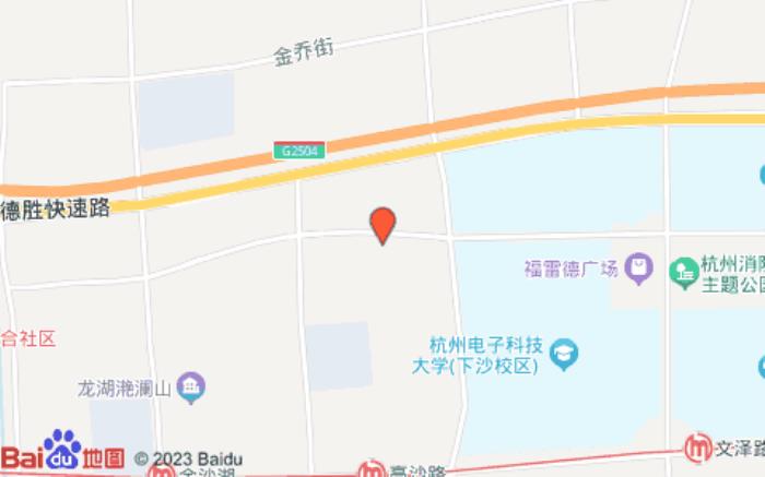 全季酒店(杭州下沙大學城店)位置圖