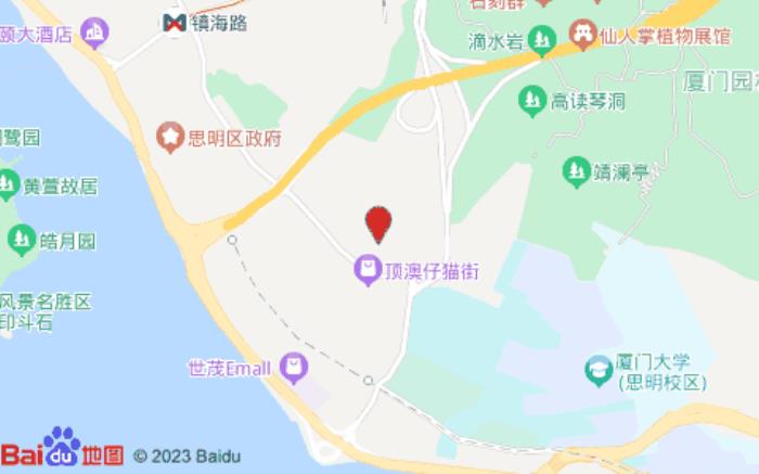 希岸酒店(廈門大學世茂雙子塔店)位置圖