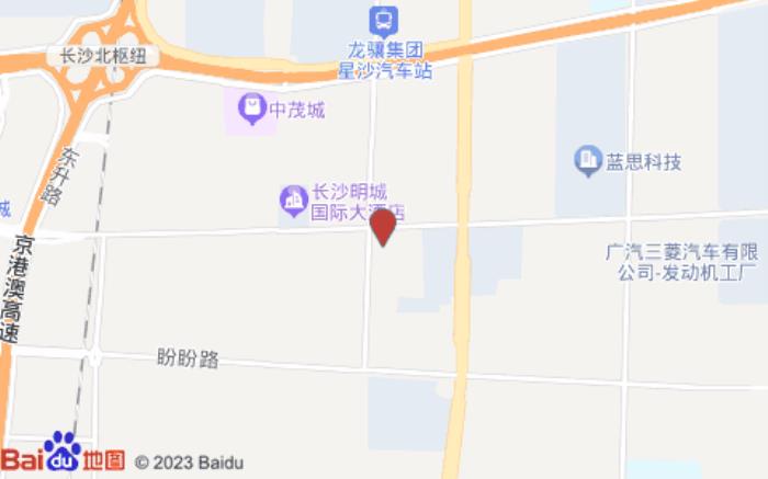 維也納酒店(長沙廣電世界之窗中茂城店)位置圖