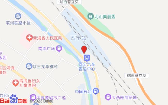 iu西寧火車站高鐵站店(祁連路店)位置圖