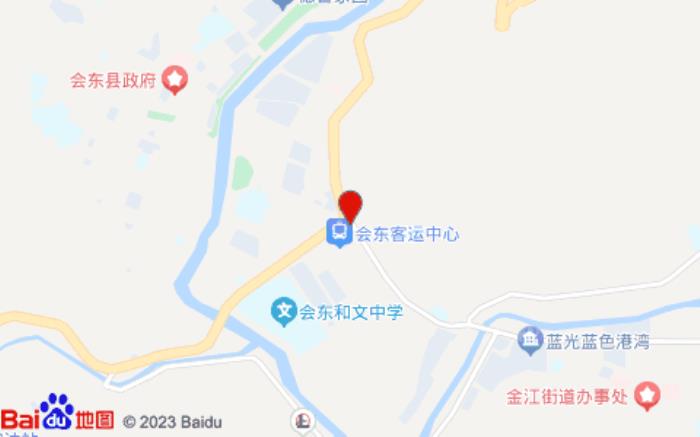會東鴻運(yùn)賓館位置圖