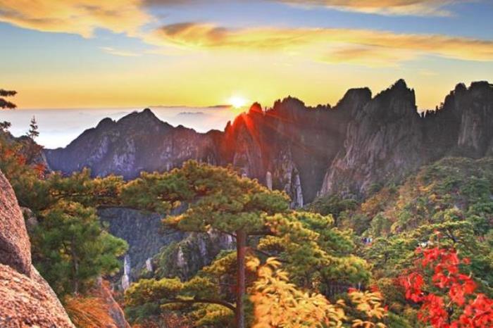 黃山風景區國慶賞秋路線圖