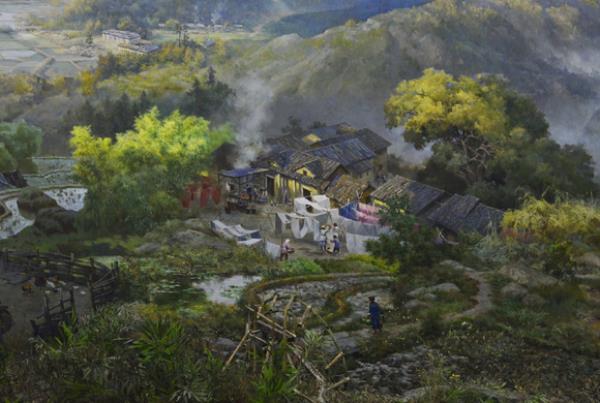 井岡山斗爭全景畫聲光電演示館