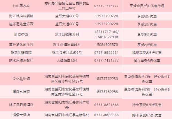 益山益水益美益陽文旅惠民消費(fèi)一卡通