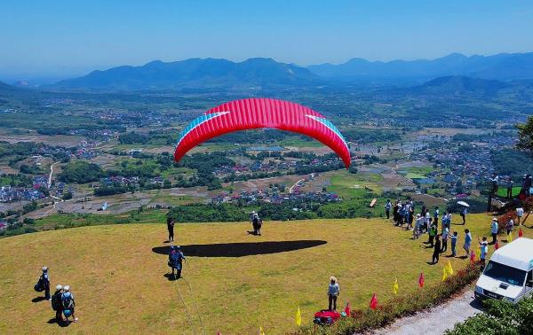 環線飛行(大冶龍鳳山滑翔傘基地)